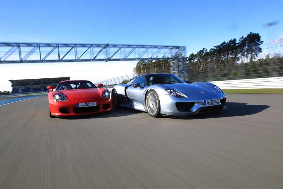 Comparativa: Porsche 918 Spyder vs Carrera GT