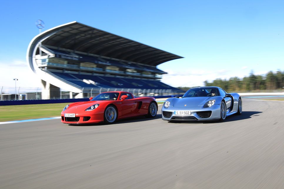 Comparativa: Porsche 918 Spyder vs Carrera GT