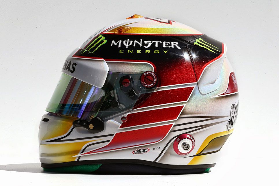 Los cascos de Fórmula 1 en el GP de Australia