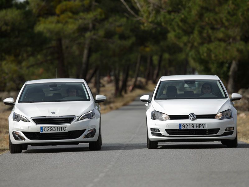 Peugeot 308 e-HDI vs VW Golf TDI