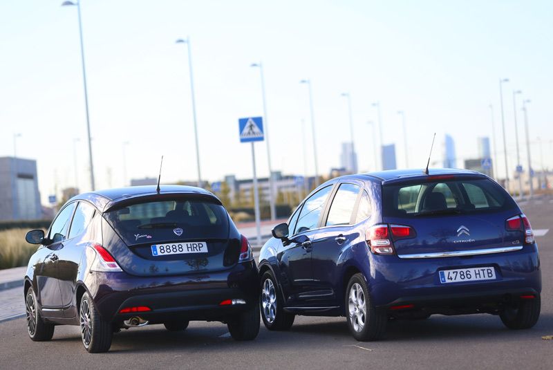 Comparativa:Citroën C3 frente a Lancia Ypsilon