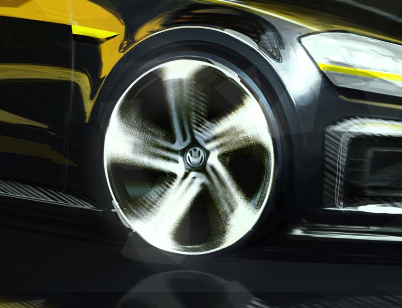 Volkswagen Golf R400, primeros bocetos