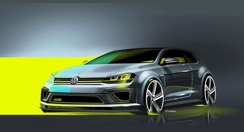 Volkswagen Golf R400, primeros bocetos