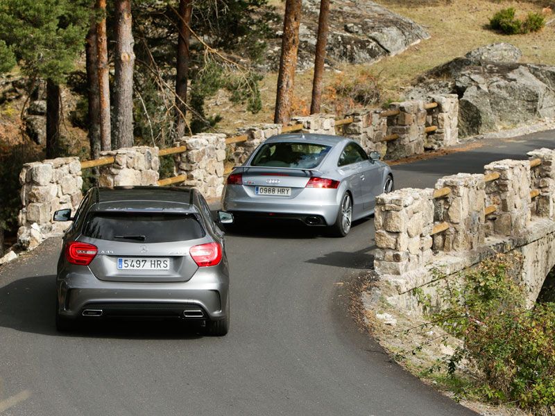 Comparativa: Audi TT RS Plus vs Mercedes A 45 AMG