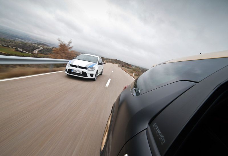 Citroën DS3 Racing Gold Mat vs Volkswagen Polo R WRC