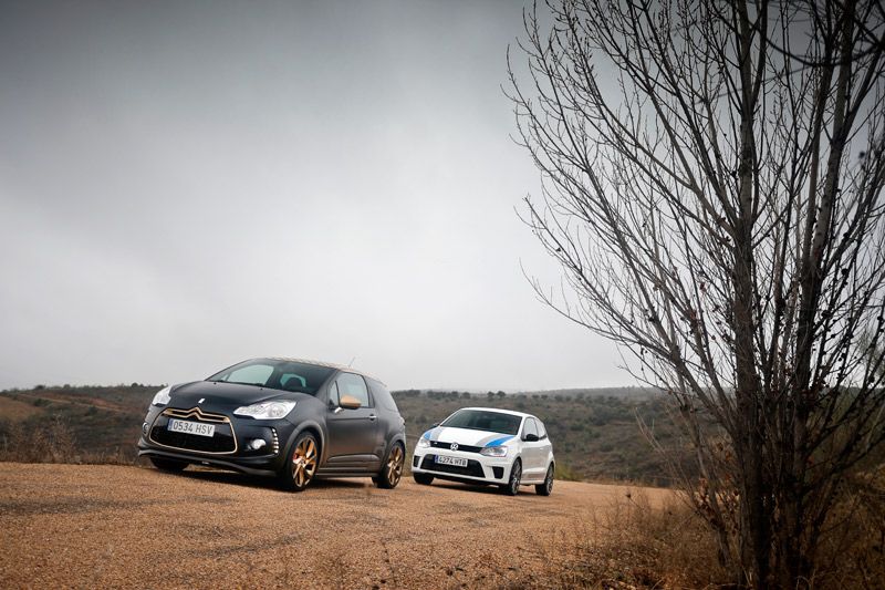 Citroën DS3 Racing Gold Mat vs Volkswagen Polo R WRC