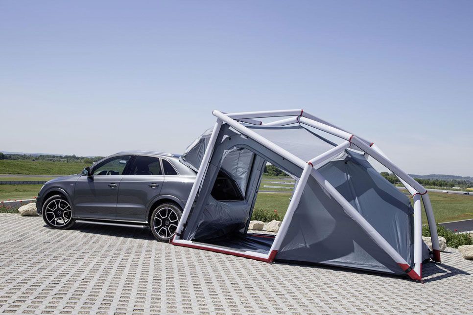 Audi Q3 Camping Tent, con la casa a cuestas