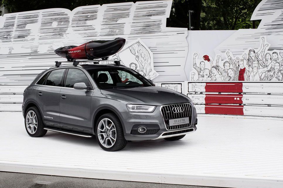 Audi Q3 Camping Tent, con la casa a cuestas