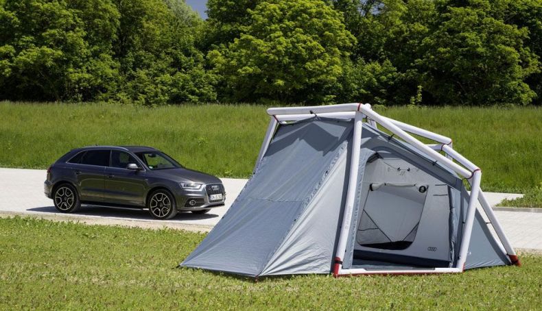 Audi Q3 Camping Tent, con la casa a cuestas Audi Q3 Camping Tent, con la casa a cuestas