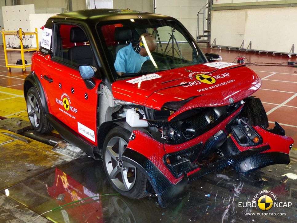 'Crash test' Euro NCAP a cuadriciclos