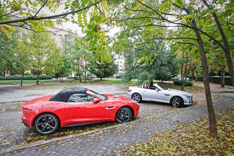 Comparativa: Mercedes SLK 55 AMG vs Jaguar F-Type 5.0 V8 S