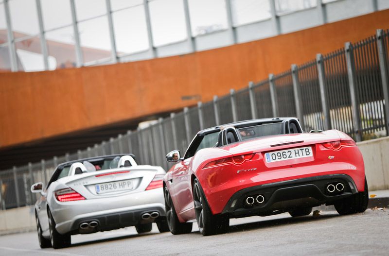 Comparativa: Mercedes SLK 55 AMG vs Jaguar F-Type 5.0 V8 S