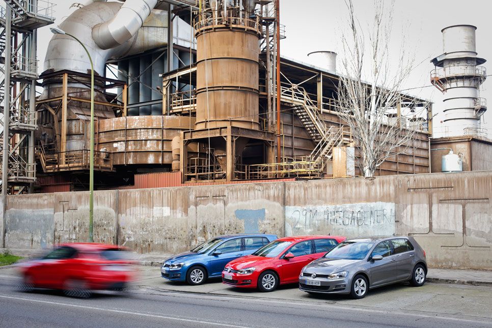 Comparativa: VW Golf 1.6 TDI DSG7 vs VW Golf 1.6 TDI y VW Golf Bluemotion
