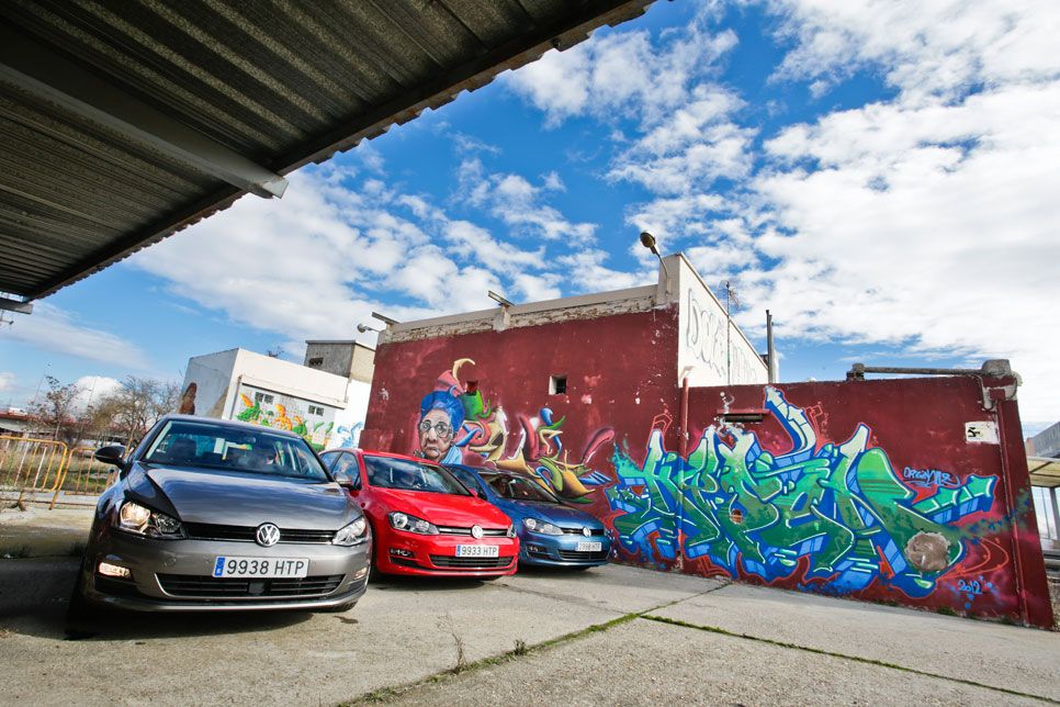 Comparativa: VW Golf 1.6 TDI DSG7 vs VW Golf 1.6 TDI y VW Golf Bluemotion