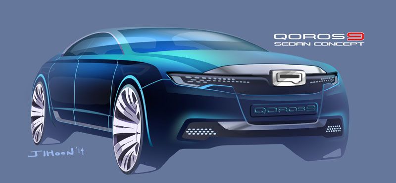 Qoros 9 Sedán Concept, la berlina de lujo china
