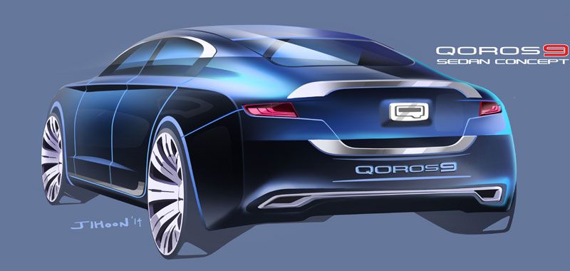 Qoros 9 Sedán Concept, la berlina de lujo china