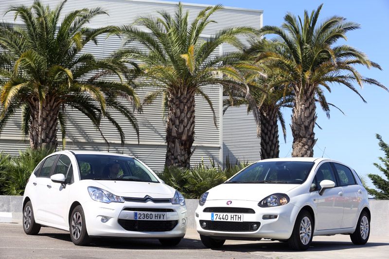 Comparativa: Fiat Punto 1.4 GLP y Citroën C3 1.4 GLP