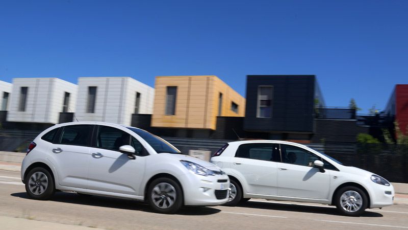 Comparativa: Fiat Punto 1.4 GLP y Citroën C3 1.4 GLP