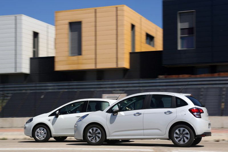 Comparativa: Fiat Punto 1.4 GLP y Citroën C3 1.4 GLP