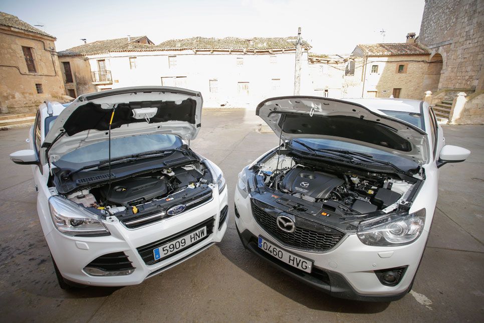 Comparativa: Ford Kuga 1.6 EcoBoost 4x2 vs Mazda CX-5 2.0 165 2WD