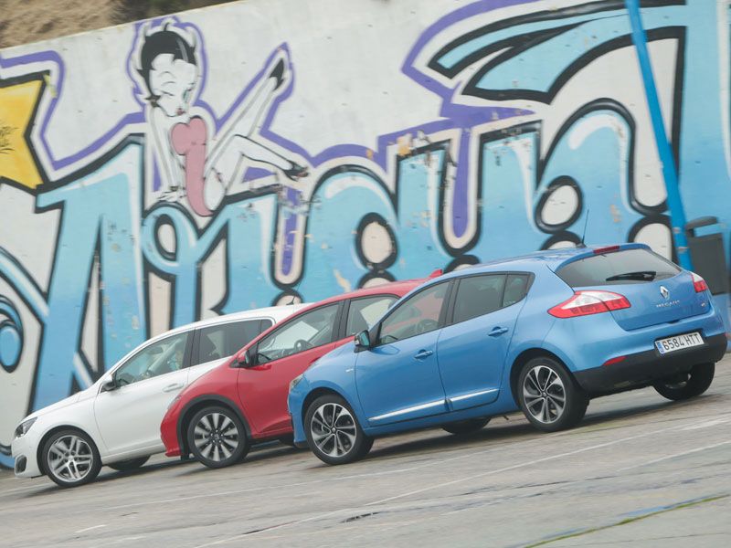 Honda Civic 1.6 I-DTEC vs Peugeot 308 1.6 e-HDI y Renault Mégane 1.6 DCI