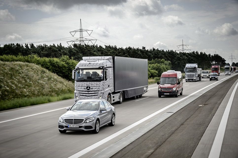 El camión autónomo de Mercedes