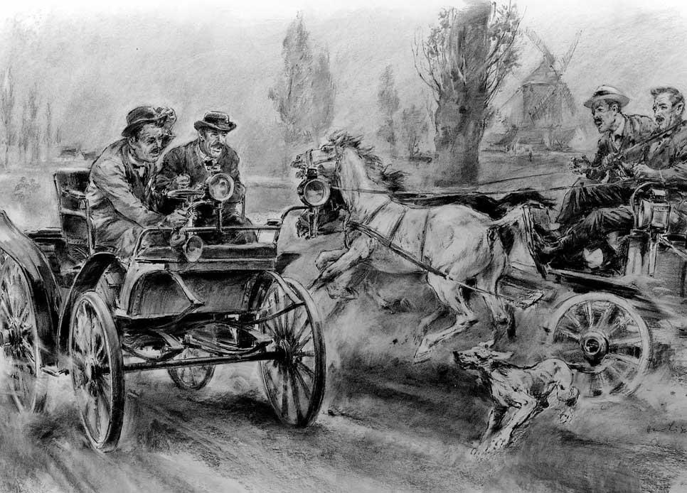 La primera carrera de coches de la historia