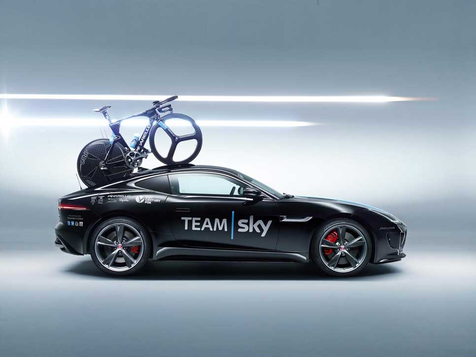 Jaguar F-Type Coupé para la final del Tour de Francia