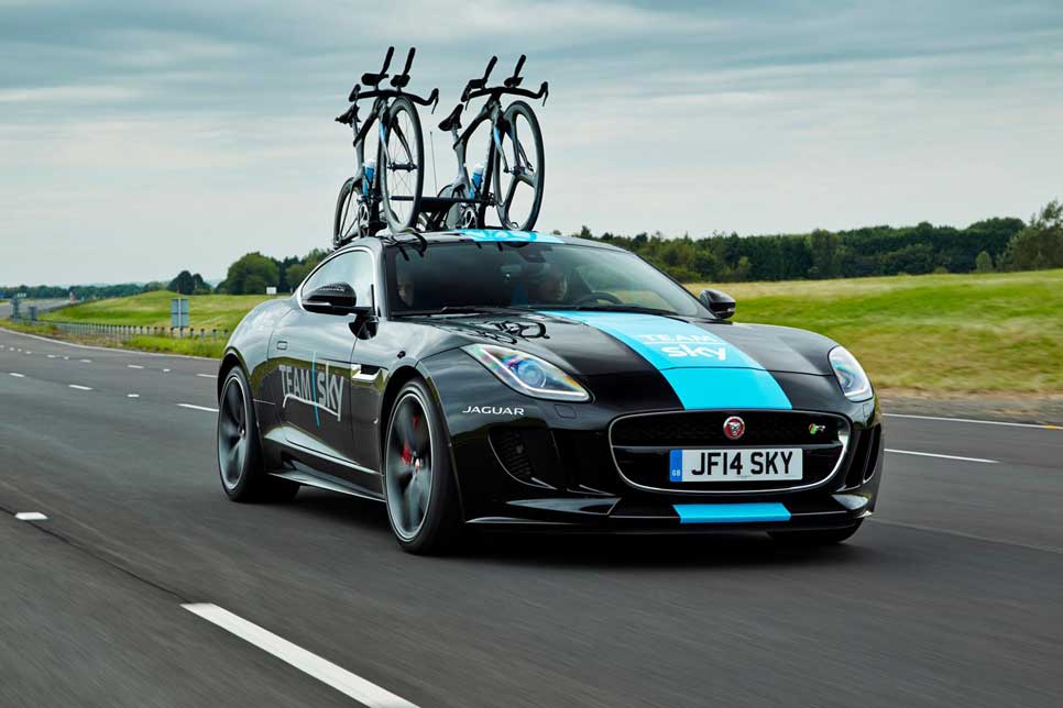 Jaguar F-Type Coupé para la final del Tour de Francia