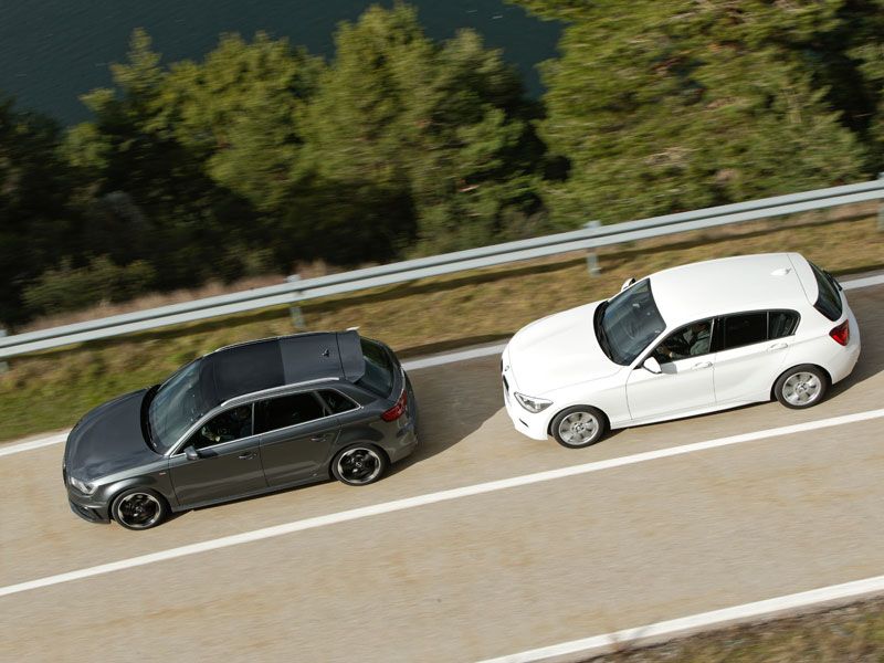 Audi A3 Sportback 2.0 TDI 184 quattro S-tronic vs BMW 120d 184 xDrive 5p
