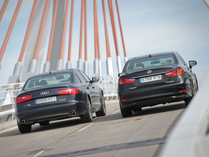 Comparativa: Audi A6 Hybrid 2.0 TFSI vs Lexus GS 300h