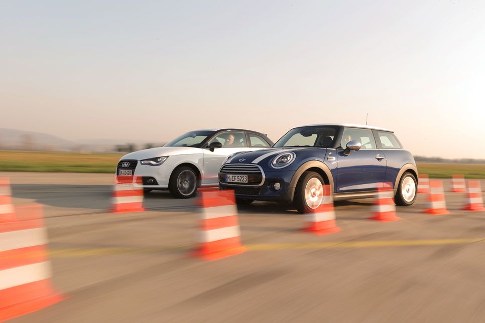 Comparativa: Audi A1 1.4 TFSI CoD vs Mini Cooper