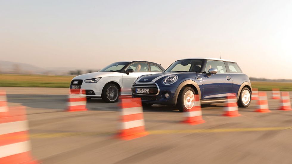 Comparativa: Audi A1 1.4 TFSI CoD vs Mini Cooper