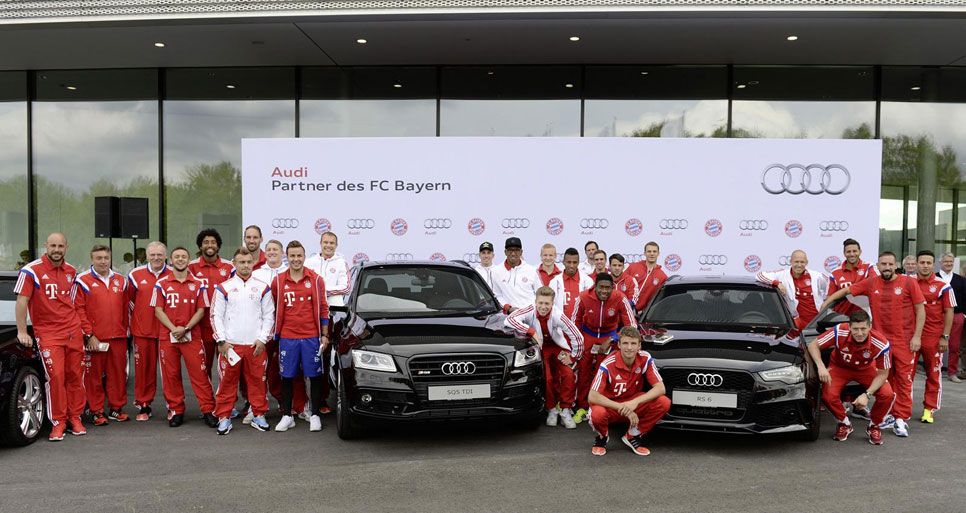 Así se lo pasaron los jugadores del Bayern de Munich en la Audi Driving Experience