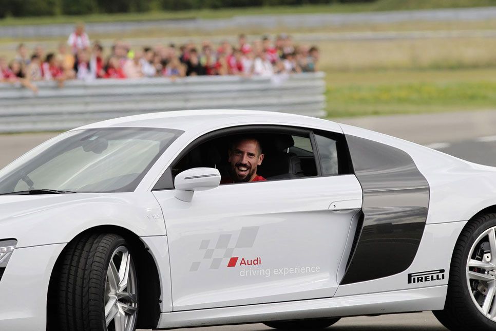 Así se lo pasaron los jugadores del Bayern de Munich en la Audi Driving Experience