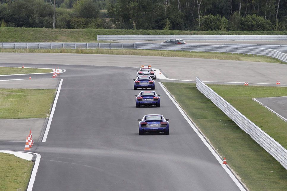 Así se lo pasaron los jugadores del Bayern de Munich en la Audi Driving Experience