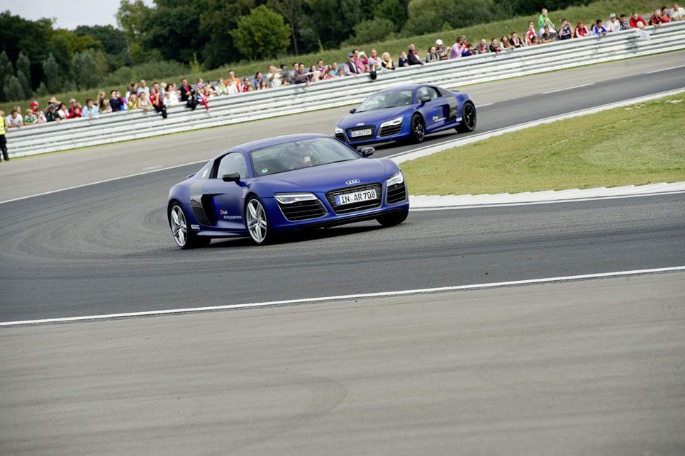 Así se lo pasaron los jugadores del Bayern de Munich en la Audi Driving Experience