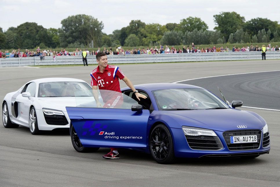 Así se lo pasaron los jugadores del Bayern de Munich en la Audi Driving Experience