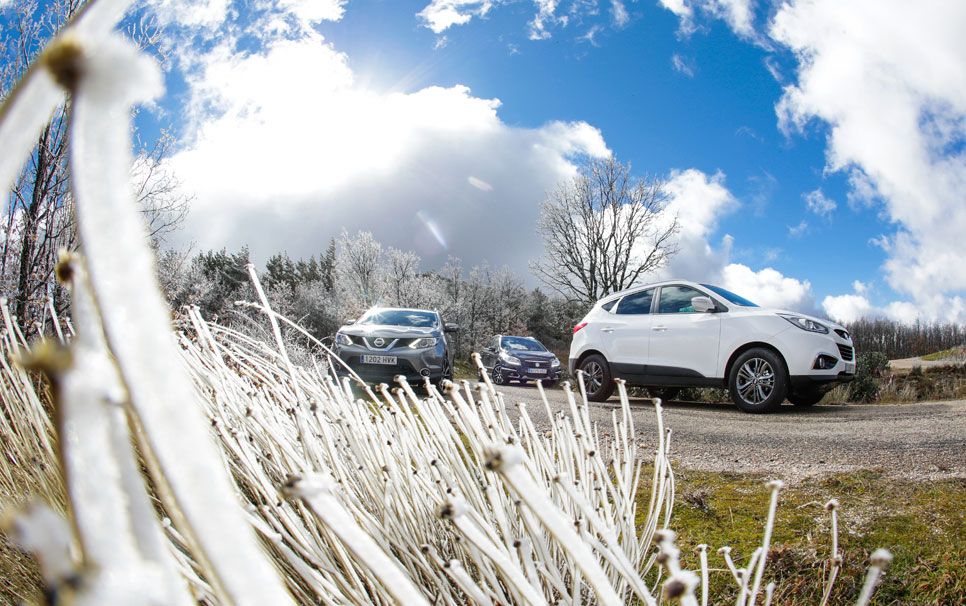 Comparativa: Hyundai ix35 2.0 CRDI 136 4x2 vs Nissan Qashqai 1.6 DCI 130 4x2 S/S y Suzuki S-Cross 1.6 DDIS 120 2WD