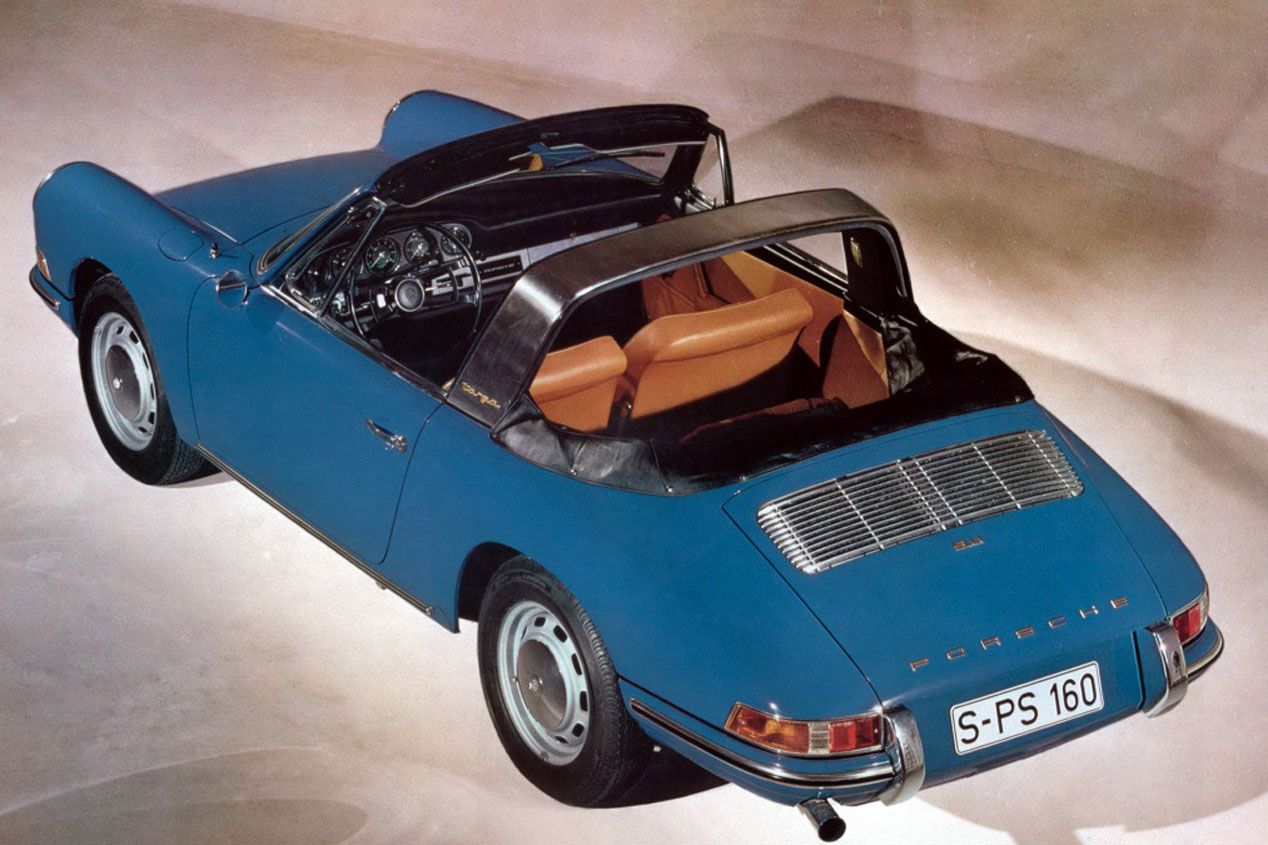 Los techos del Porsche 911 Targa a lo largo de su historia