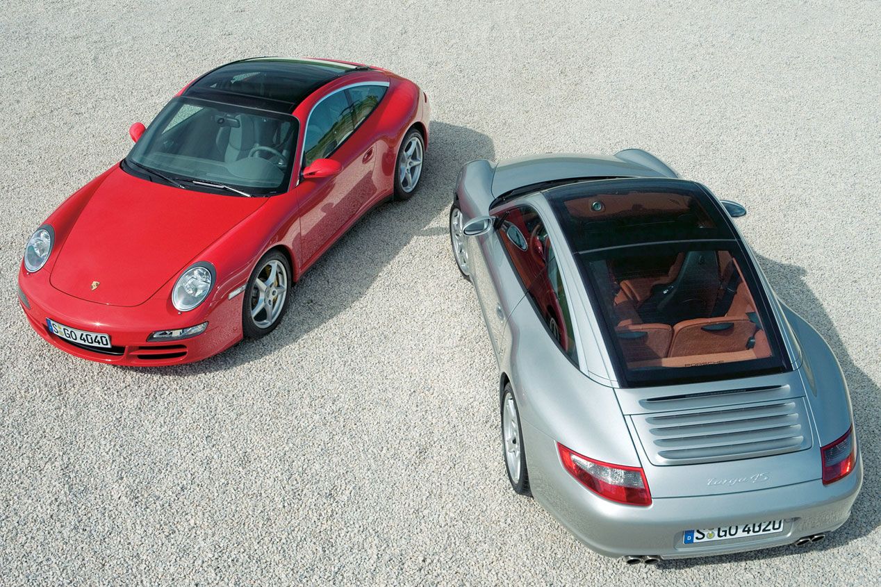 Los techos del Porsche 911 Targa a lo largo de su historia