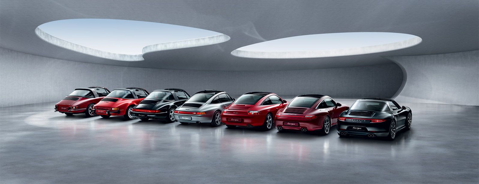 Los techos del Porsche 911 Targa a lo largo de su historia