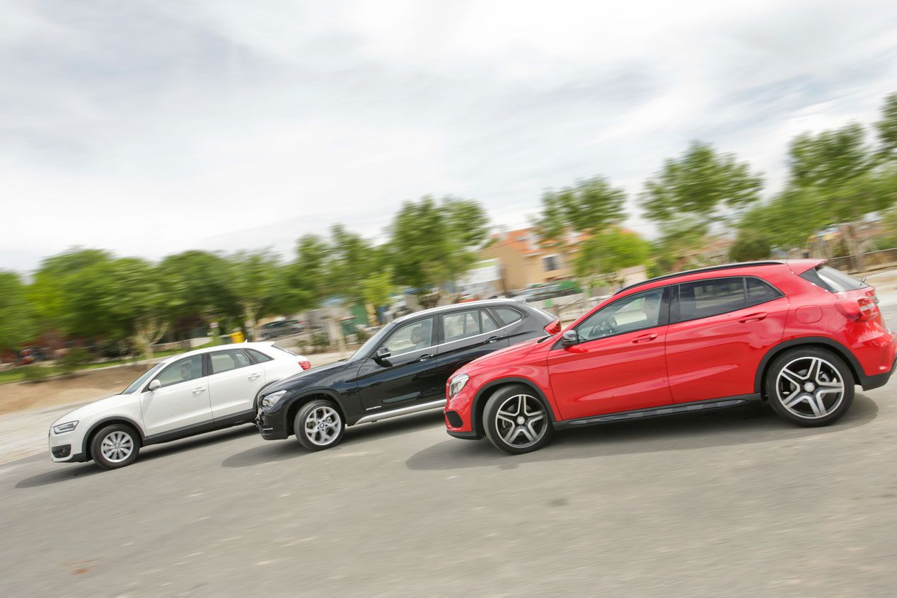 Comparativa: Audi Q3 2.0 TDI quattro S Tronic vs BMW X1 Xdrive 2.0d Steptronic y Mercedes GLA 220 CDI 4M 7G-DCT