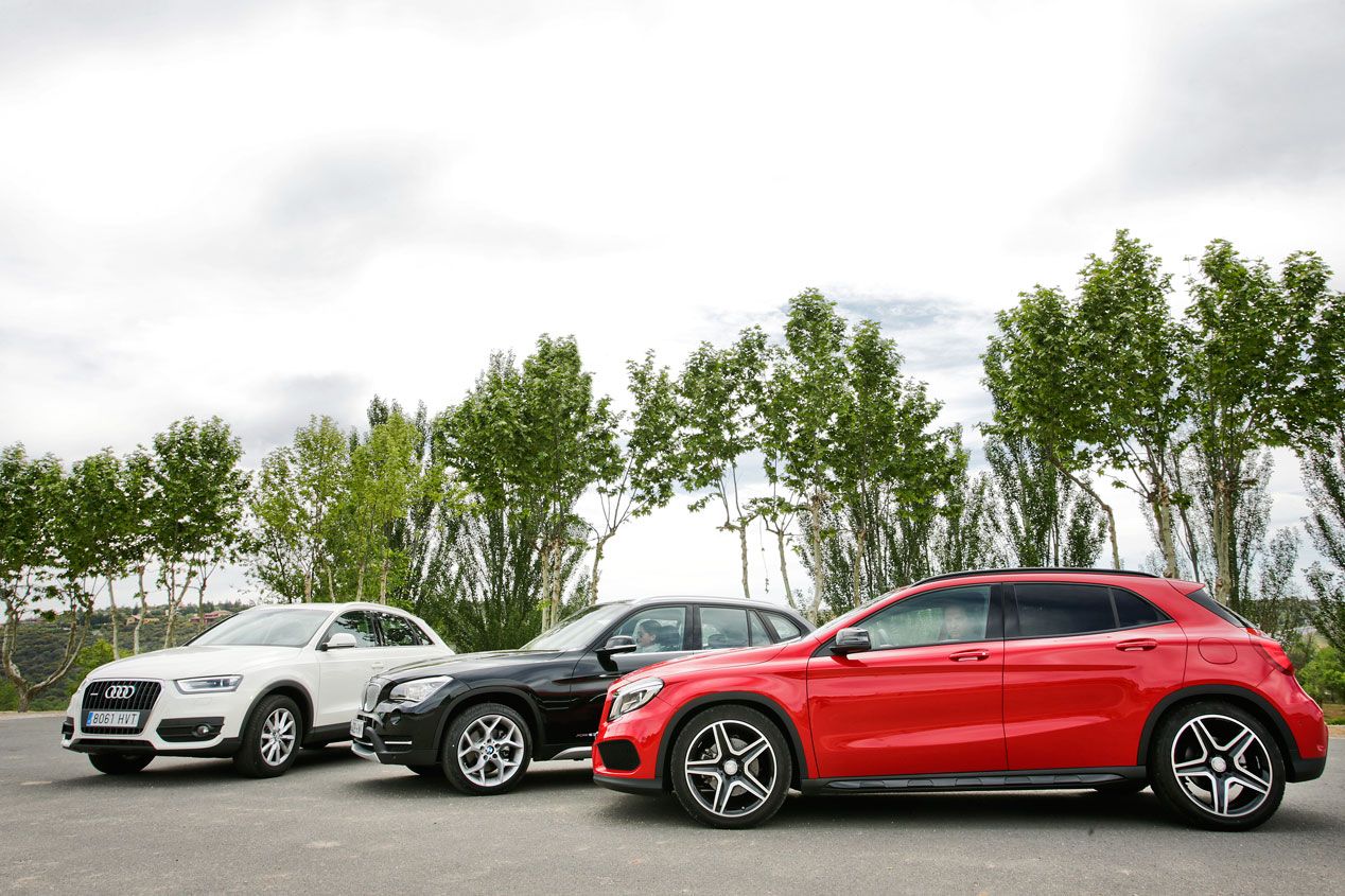 Comparativa: Audi Q3 2.0 TDI quattro S Tronic vs BMW X1 Xdrive 2.0d Steptronic y Mercedes GLA 220 CDI 4M 7G-DCT
