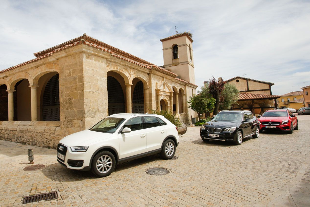 Comparativa: Audi Q3 2.0 TDI quattro S Tronic vs BMW X1 Xdrive 2.0d Steptronic y Mercedes GLA 220 CDI 4M 7G-DCT