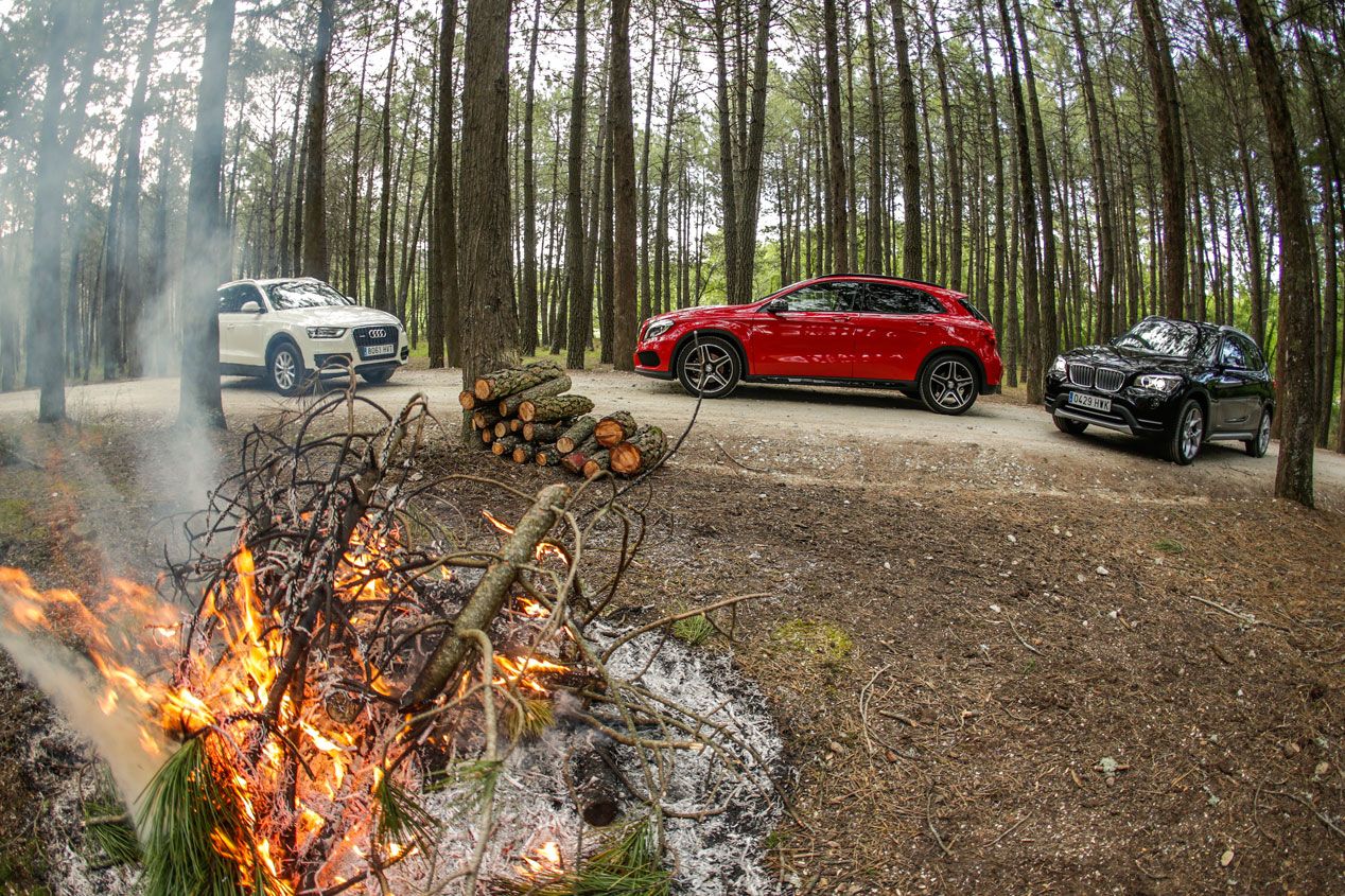 Comparativa: Audi Q3 2.0 TDI quattro S Tronic vs BMW X1 Xdrive 2.0d Steptronic y Mercedes GLA 220 CDI 4M 7G-DCT