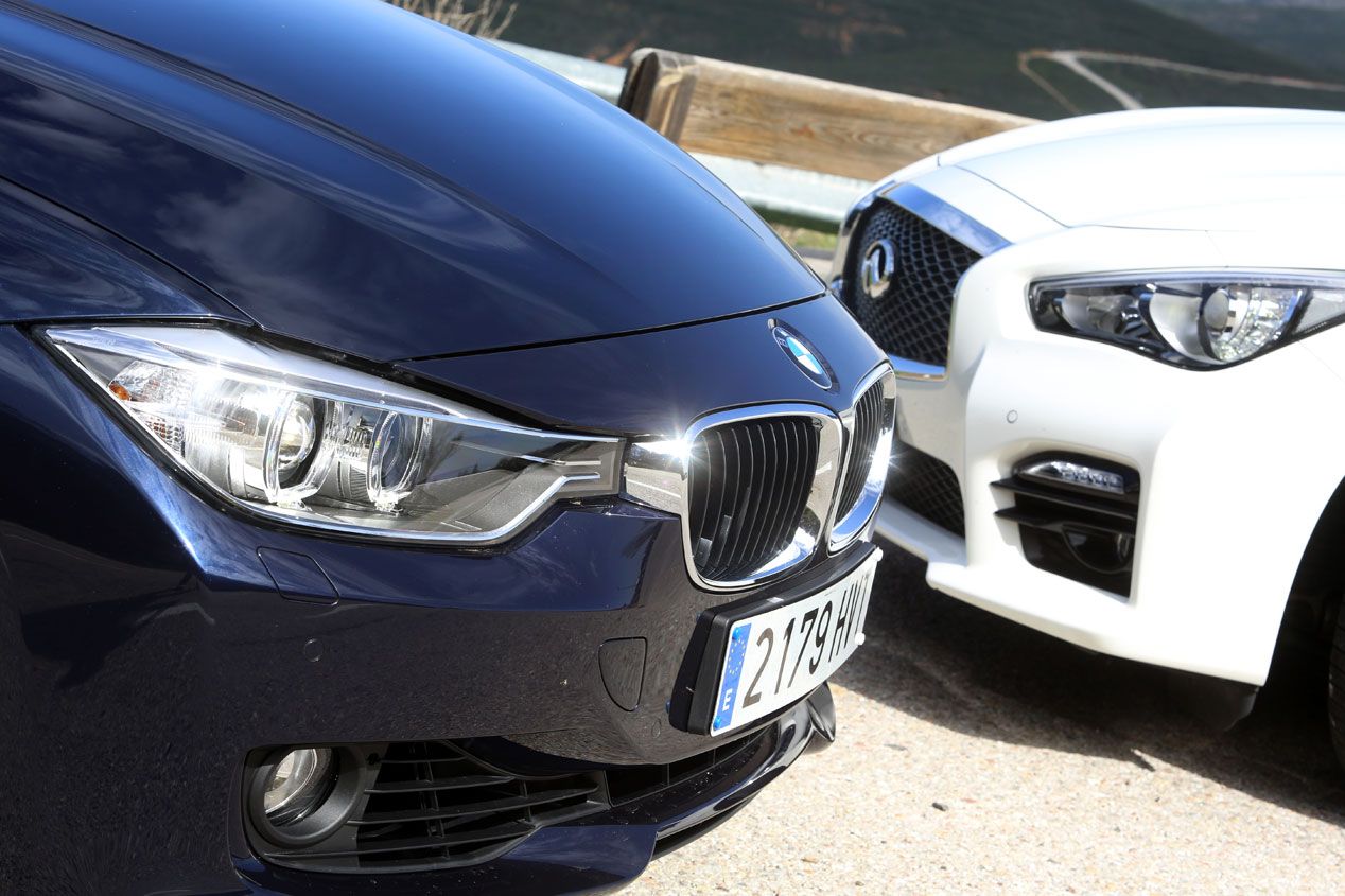 Comparativa: BMW Serie 3 ActiveHybrid vs Infiniti Q50 Hybrid 3.5 AWD