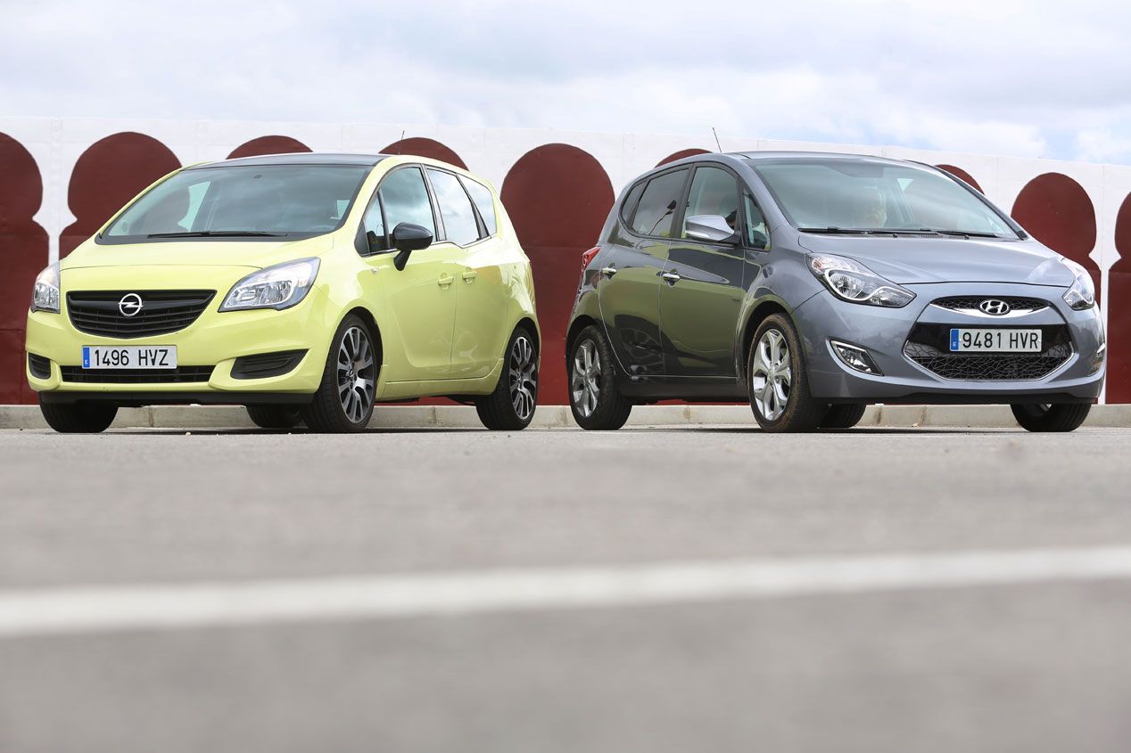 Comparativa: Hyundai ix20 1.6 CRDI Style vs Opel Meriva 1.6 CDTI Excellence