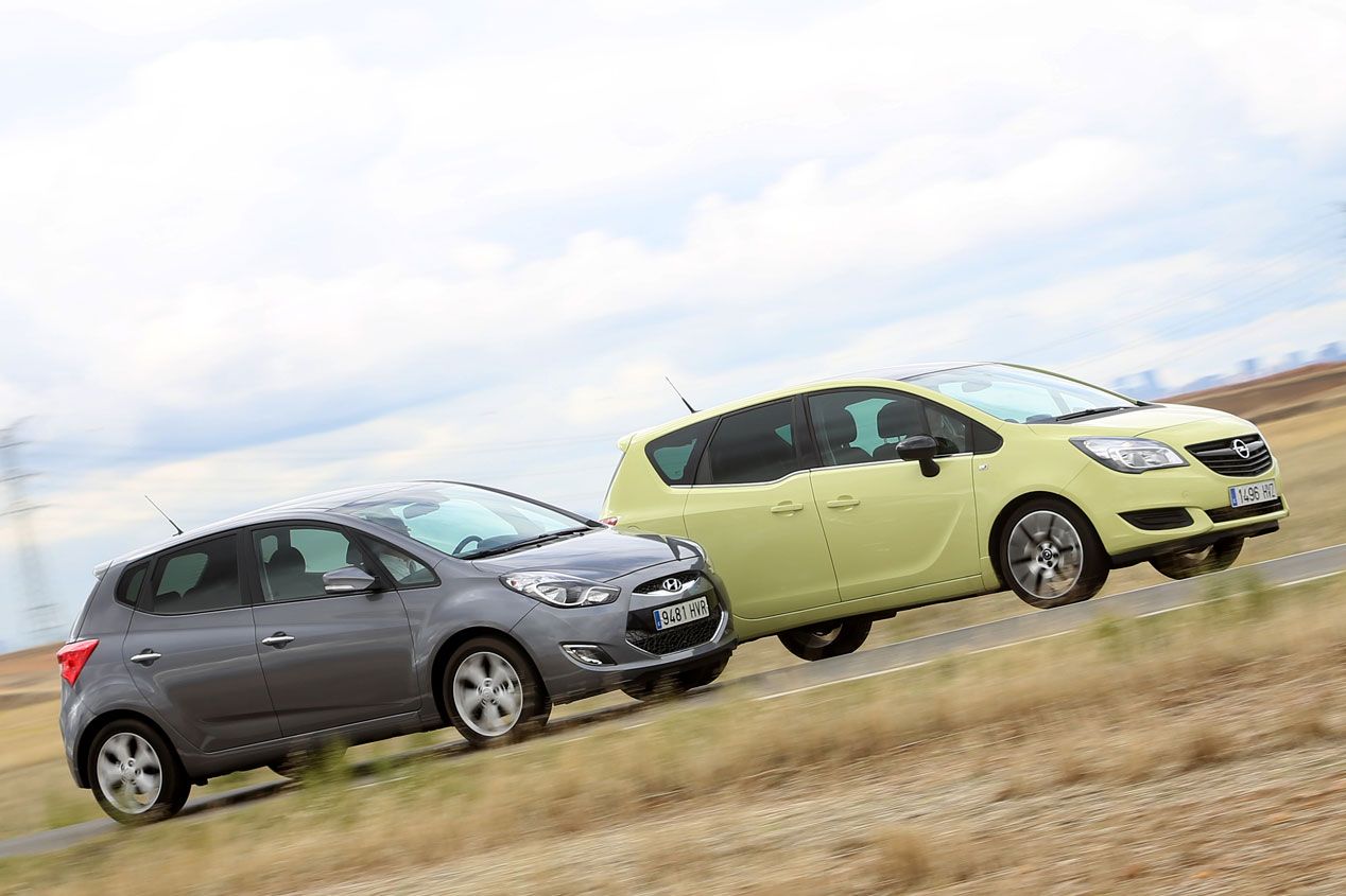 Comparativa: Hyundai ix20 1.6 CRDI Style vs Opel Meriva 1.6 CDTI Excellence