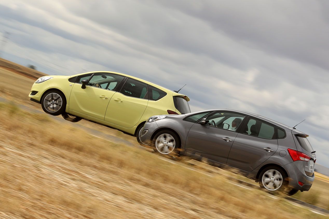 Comparativa: Hyundai ix20 1.6 CRDI Style vs Opel Meriva 1.6 CDTI Excellence